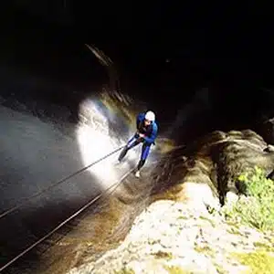 rappel canyoning