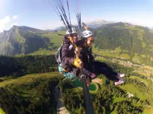 vol en parapente Laclusaz