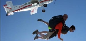 Chute libre parachute LaClusaz